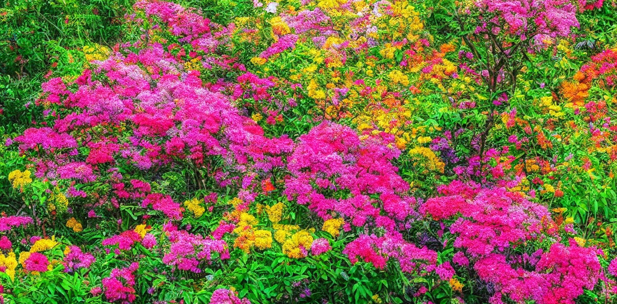 Opdag skønheden ved dronningebuskens farverige blomsterpragt
